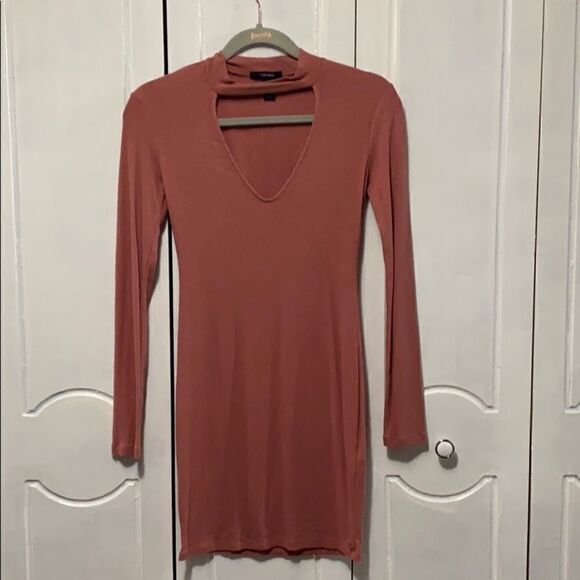 Forever 21 Sweater Dress Ribbed knit Pink Small - Picture 1 of 7